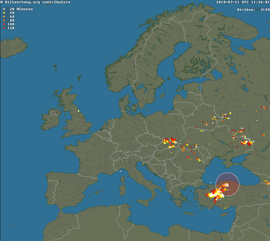 Lightning map